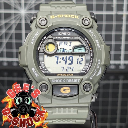 Casio shock khaki green - g-shock,