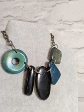 Chunky bib necklace Turquoise