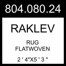 IKEA RAKLEV Rug Flatwoven Handmade Natural/multicolor  2 ' 4"x5 ' 3 " 804.080.24