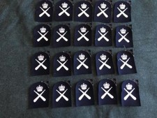Job Lot of British Royal Navy Royal Yacht Chief PTI? Trade Badges x 20