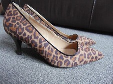 Ladies Next Mid Heel Leopard
