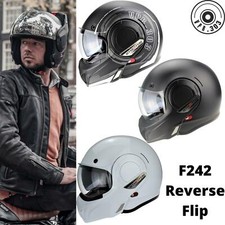 VIPER PJ RATED F242 Flip Up 180 ROOF REVERSE MODULAR MOTORCYCLE CRASH HELMET