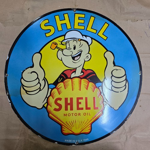 Shell popeye porcelain enamel - porcelain,