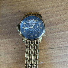 ANDRE BELFORT GOLD/GOLD LE CAPITAINE CHRONOGRAPH GENTS WATCH+EXTRA LINKS