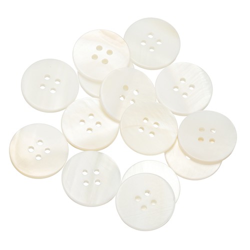 14pcs natural shell button - shell, button,