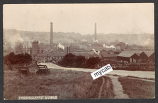 Postcard Sheffield Yorkshire industrial Thorncliffe Ironworks posted 1906 RP