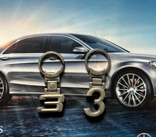 Two genuine bmw keyrings - two,