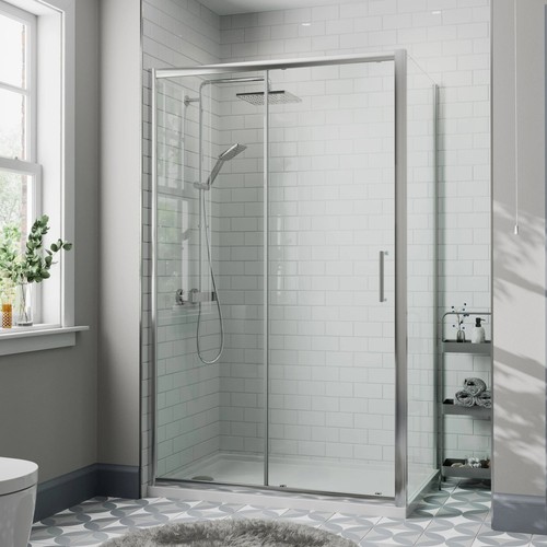 1000 800mm sliding shower - 1000,