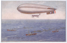 GB AIRSHIP WW1 Postcard