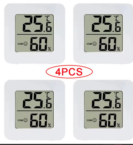 4pcs digital lcd - lcd, thermometer