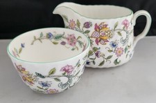 MINTON BONE CHINA HADDON HALL 1 x JUG & SUGAR BOWL