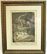 Antique mezzotint print 1790