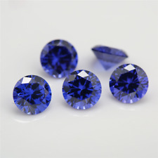 7MM ROUND BRILLIANT CUT TANZANITE CUBIC ZIRCONIA LOOSE GEMS