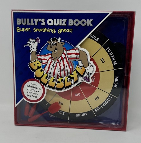 Bullseye quiz book and - book, dart