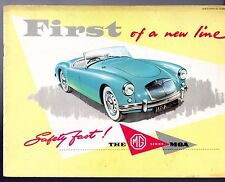 MG MGA 1500 1956-57 UK Market Sales Brochure Roadster Fixed Head Coupe