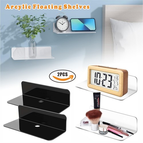 Floating wall shelves 2pcs - floating,