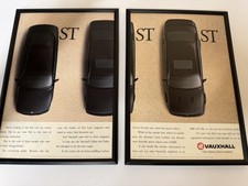 FRAMED Original Vauxhall Lotus Carlton Calibra 4x4 Turbo Magazine Advert Poster