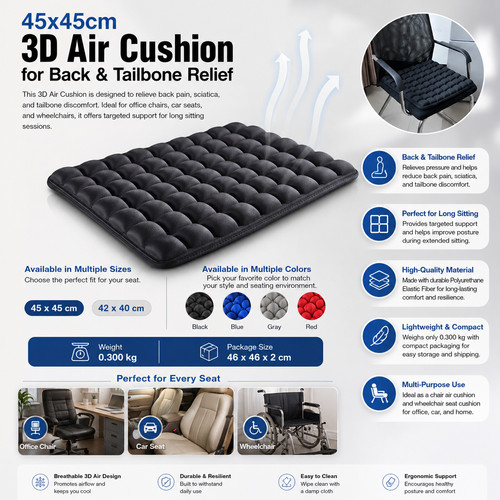 Air cell inflatable seat - air,