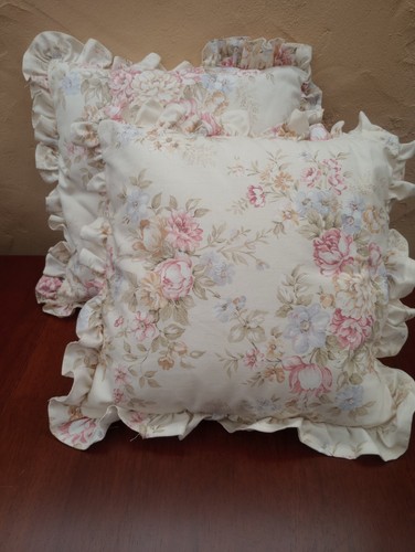 Vintage floral cushions - floral, 12"