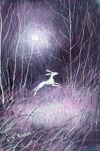 Aceo original night - original,