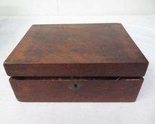 Wooden Writing Box Desk Slope Vintage Antique