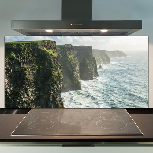 Glass kitchen splashback tile - kitchen,