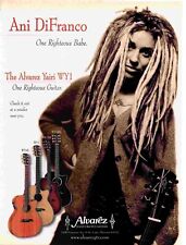 PPOT5  PICTURE/ADVERT 11X8 ANI DIFRANCO : ALVAREZ YAIRI WY1 GUITAR