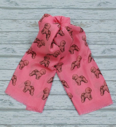 Bichon frise dog print scarf - frise,