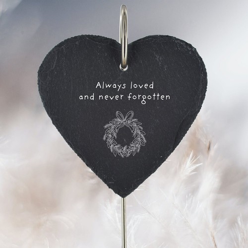Christmas wreath grave stick - christmas,