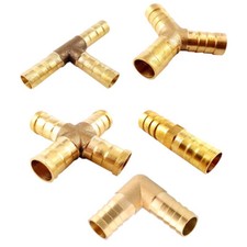 BSP Hose Joiner Brass Connector Pipe Tubing Fitting Water Air Fuel Pump Vacuum