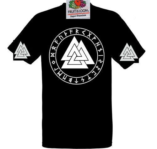 Viking pagan valknut shirt - t,