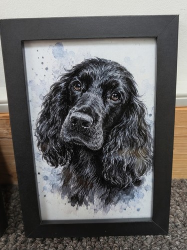 Watercolour effect black