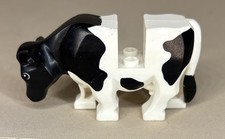 LEGO White Cow with Black