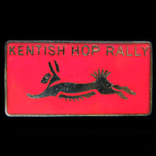 Kentish hop rally pin badge - kentish,