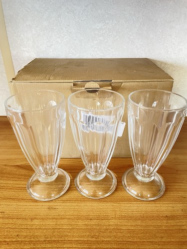 Set vintage fluted sundae - set,