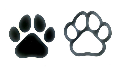 Paw print decal - paw, vinyl