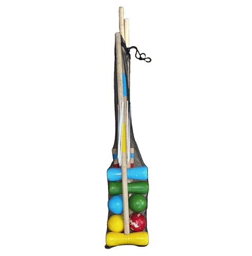 Wooden croquet set with carry - set,