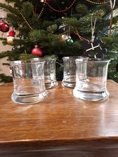 4 X Vintage Heavy Bottomed