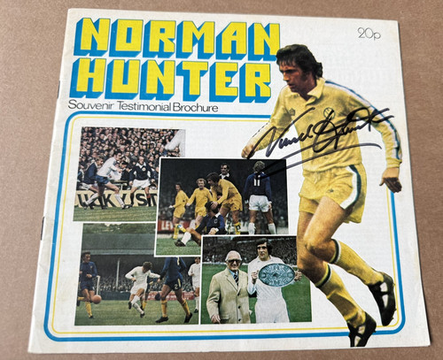 Norman hunter signed - hunter,