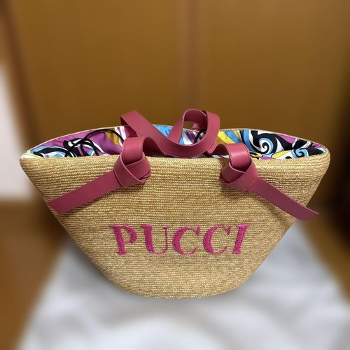 Emilio pucci logo straw bag - emilio,