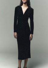 Zara Sparkly Velvet Midi Long