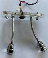 LED Interior Stalk/Reading Light Chrome Coloured Caravan Motorhome
