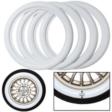 PORTAWALL White Wall Tyres 16" 4x Portawall Fits: VW FORD VAUXHALL. Free Shippin