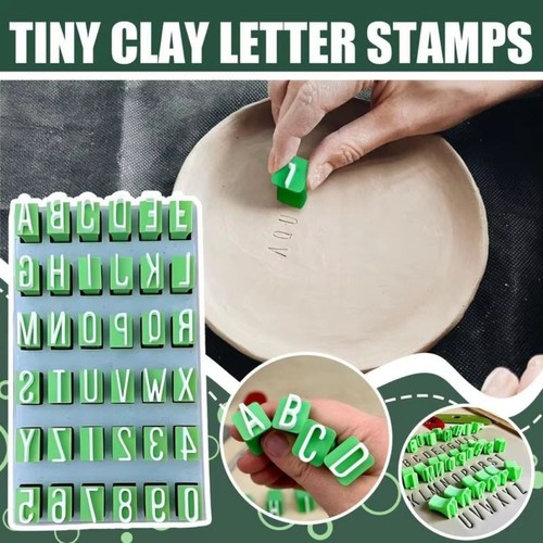 Plastic alphabet stamps - plastic,