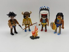 Playmobil Native American Cowboy Figures Bundle Vintage