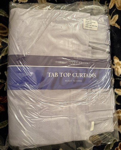 Lilac lined tab top curtains - tab,