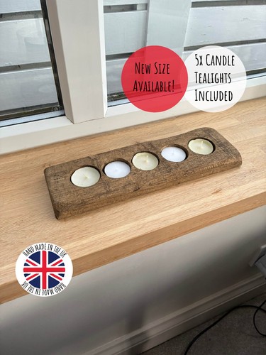 Wooden rustic handmade candle