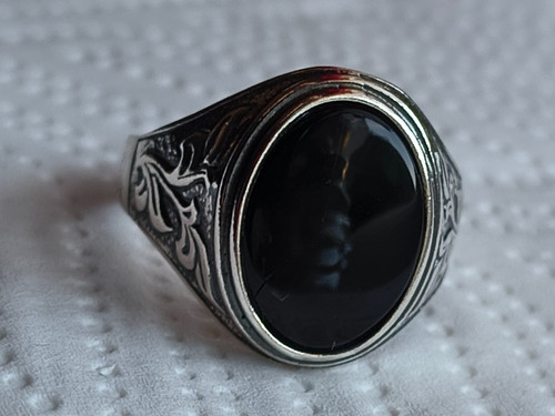 Men 925 silver signet ring - men's,