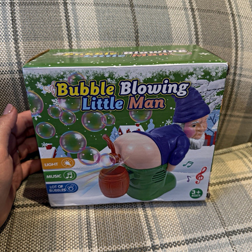 Funny bubble blowing little - funny,