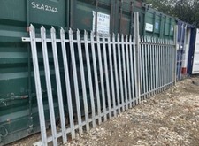 100m 2.0m palisade fencing, posts & gates (1.8m x 3m) including free delivery